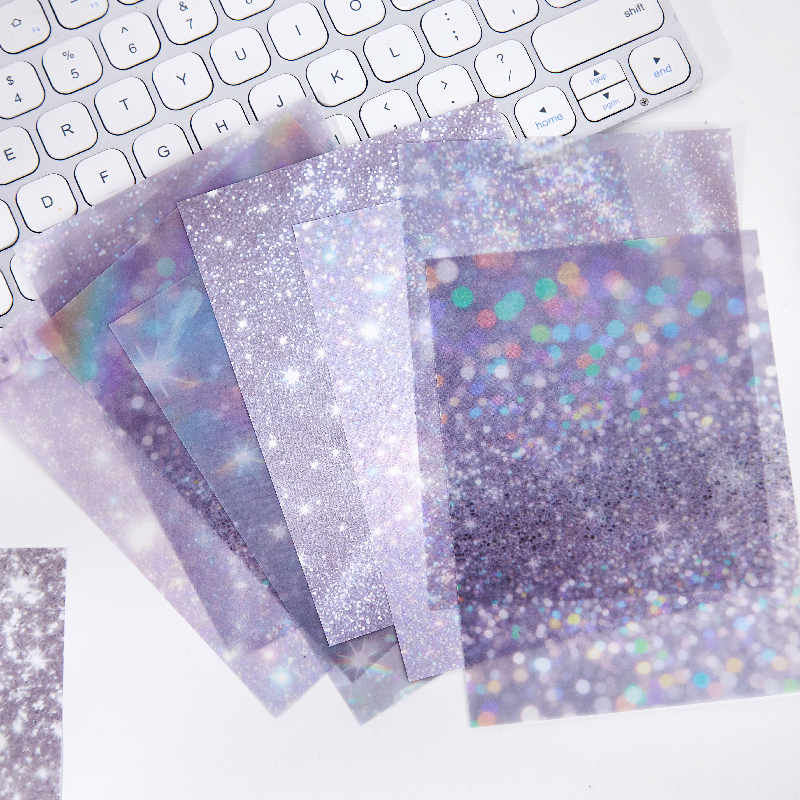 Ink Blotter Paper - 20pcs Vintage Sparkling Stars Material paper