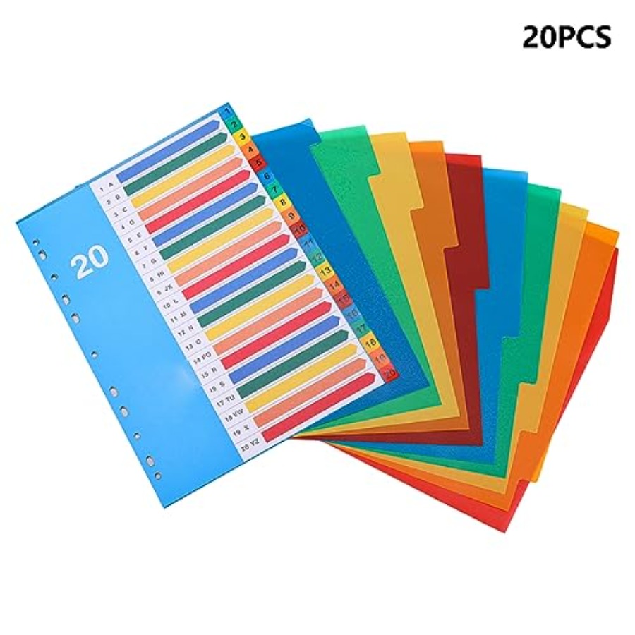 Binder Dividers, 20 Tabs, Cust - Tab Divider A4 리뷰 및 가격