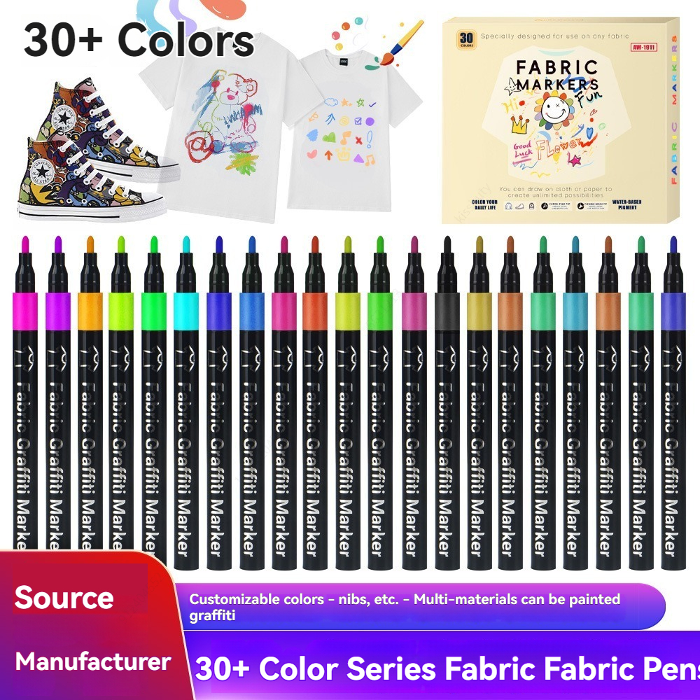 6/30 Colors Fabric Markers Pen - Correction Pen Fine 리뷰 및 가격