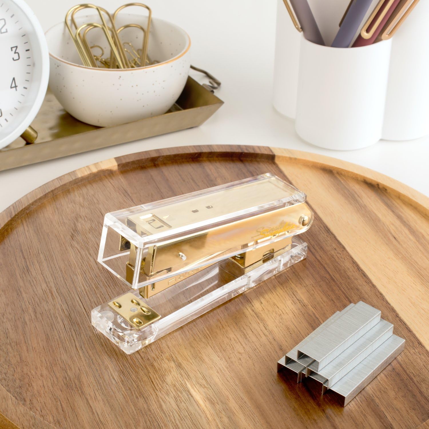 Clear Acrylic Gold Stapler, 20 - Stapler Half Strip 리뷰 및 가격