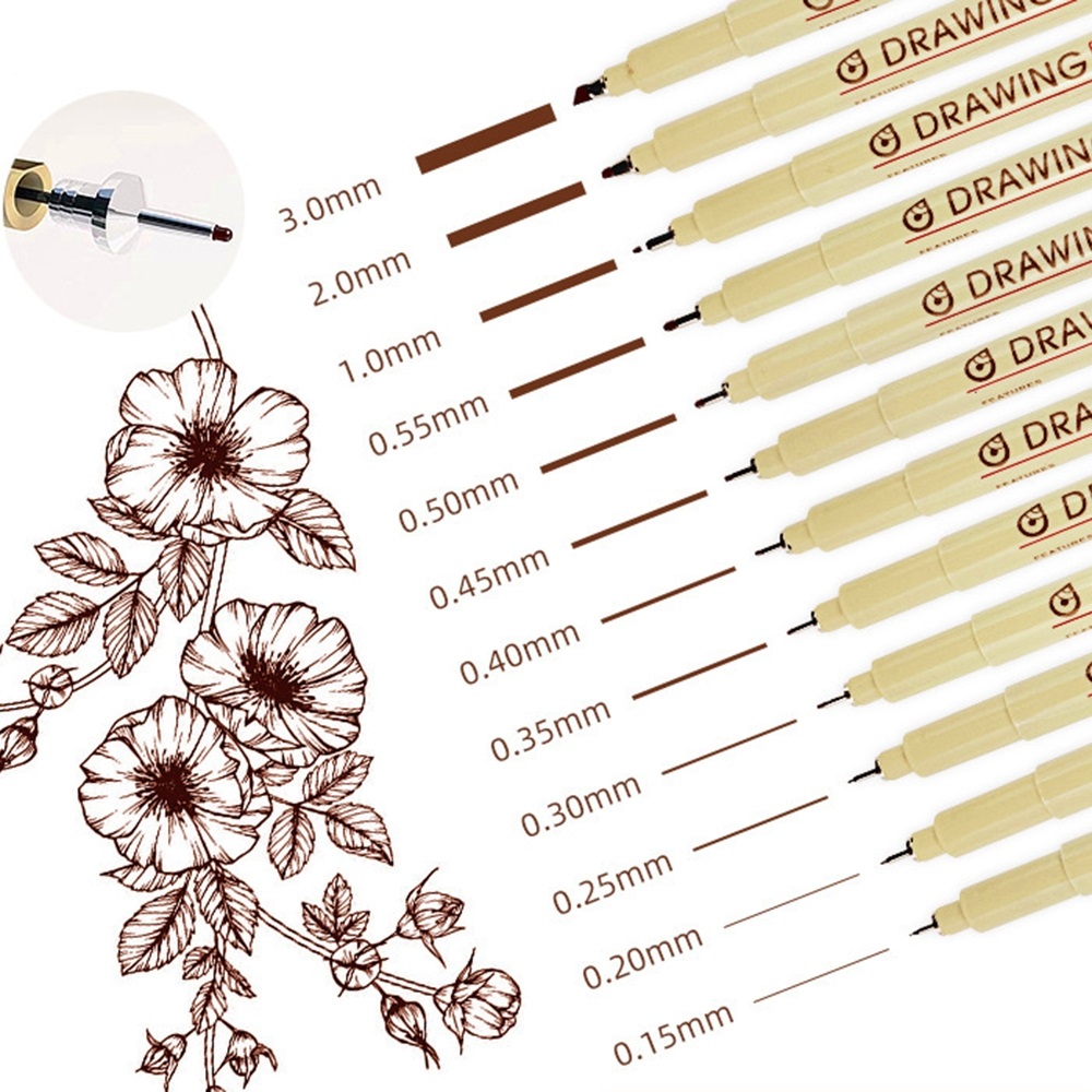 Brown & Black Micro Pens, 12 S - Archive Box Set 리뷰 및 가격