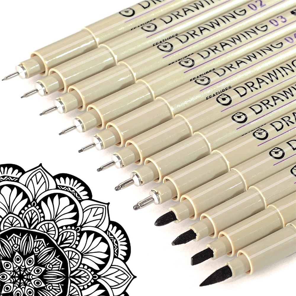 Brown & Black Micro Pens, 12 S - Archive Box Set 리뷰 및 가격