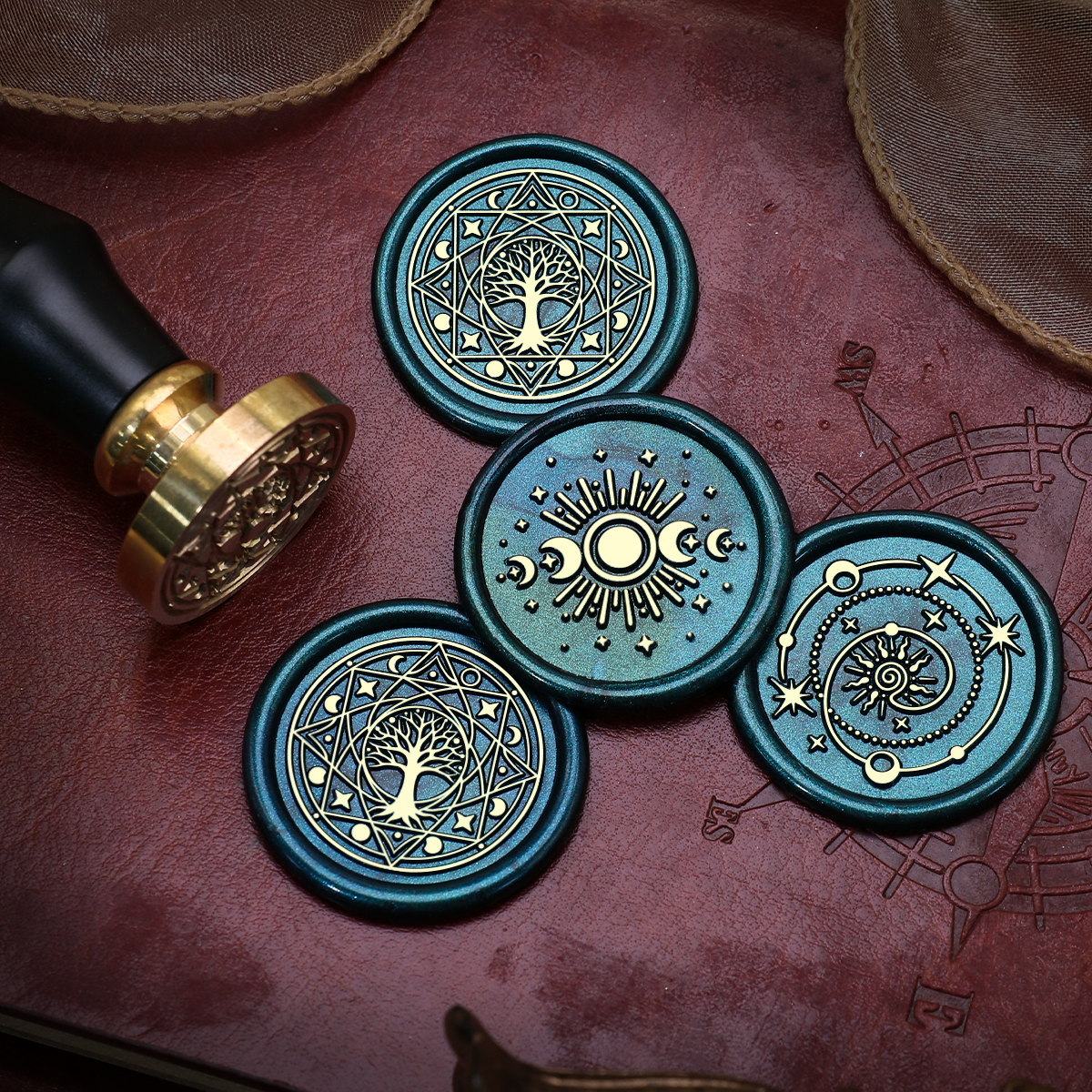 Starry Sky Trees Series Wax Se - Wax Seal Stamp Set 리뷰 및 가격