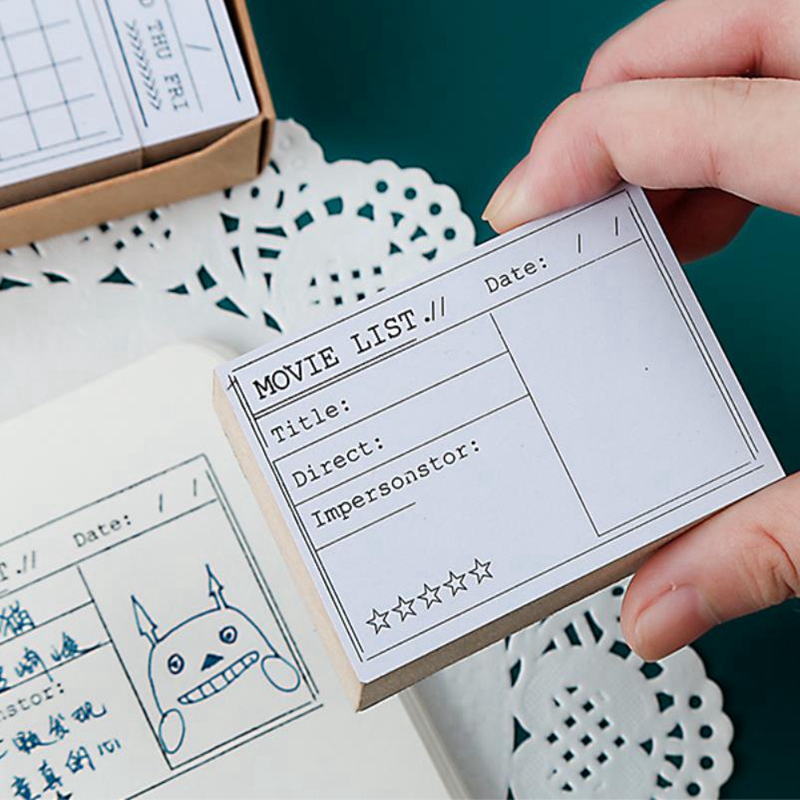 Daily Time Mark Calendar Agend - Rubber Date Stamp 리뷰 및 가격