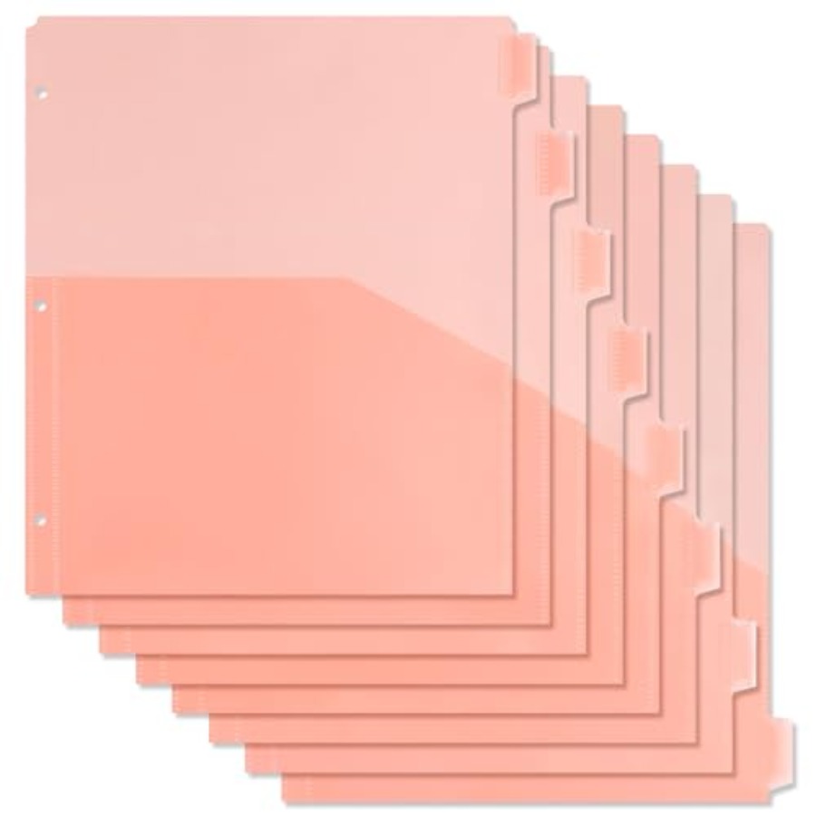 Binder Dividers with Pockets 8 - Tab Divider A4 리뷰 및 가격