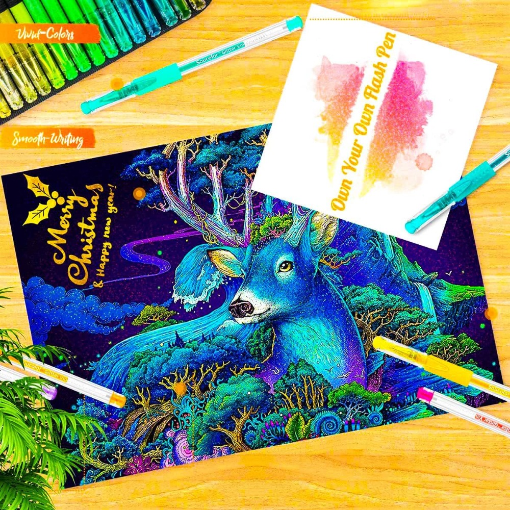 120 Pack Glitter Gel Pens Set  - Gel Refill Pack 리뷰 및 가격
