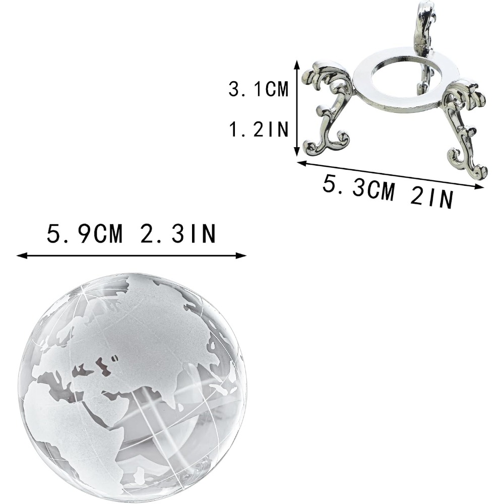 60mm Crystal Earth Globe Paper - Paper Weight Crystal 리뷰 및 가격