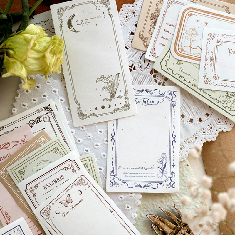 100Pcs/Pack Vintage Notes Mate - Ink Blotter Paper 리뷰 및 가격
