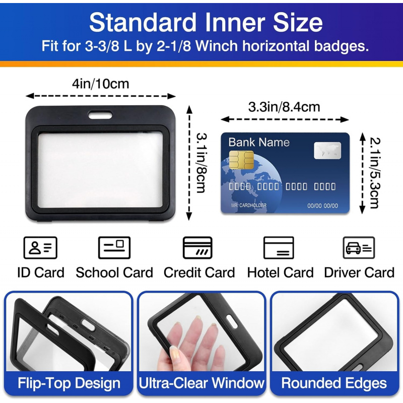 3-Pack Horizontal Hard Plastic - Index Card Holder 리뷰 및 가격