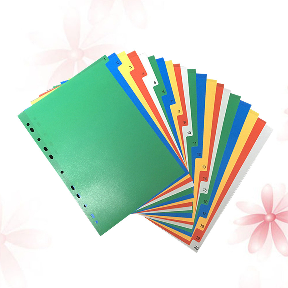 40Pcs A4 Multi-Color Classifie - Tab Divider A4 리뷰 및 가격