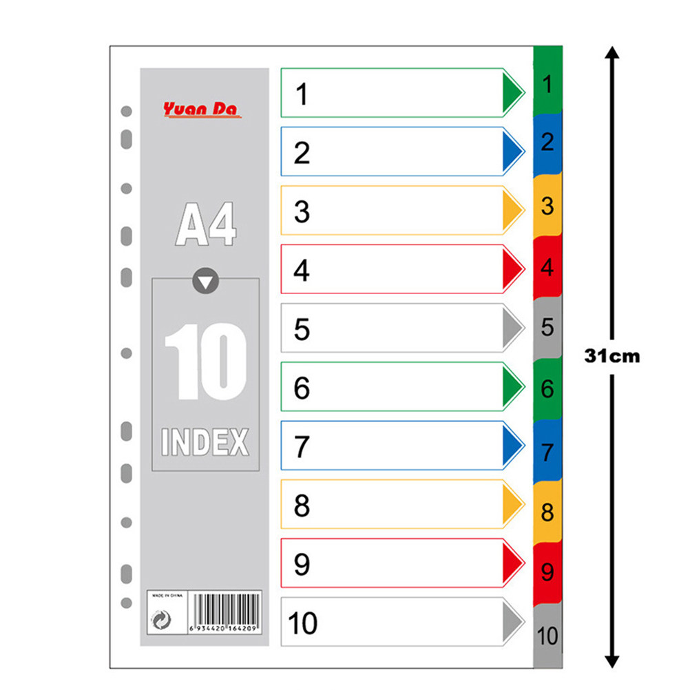 40Pcs A4 Multi-Color Classifie - Tab Divider A4 리뷰 및 가격