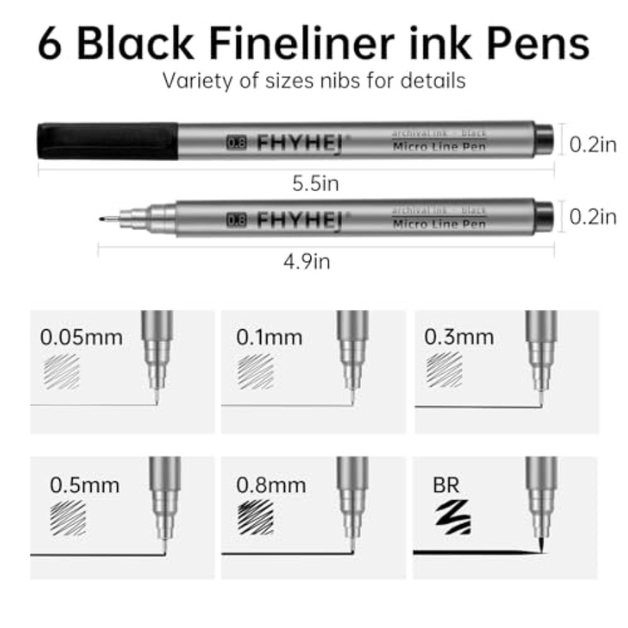 Micro Fineliner Drawing Art Pe - Archive Box Set 리뷰 및 가격